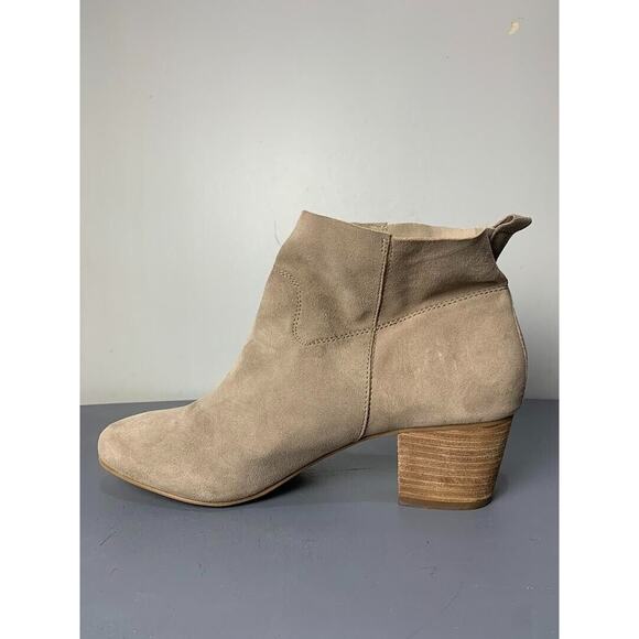 Steve Madden Womens Taupe Suede Ankle Boots Size 9.5 - Picture 5 of 8